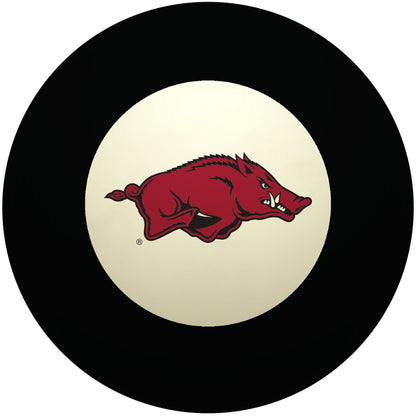 Buy Official Arkansas-Razorbacks-Pool-8-Ball Regulation Pool Table 8-Ball - Premium College Billiard Replacement Ball Front View