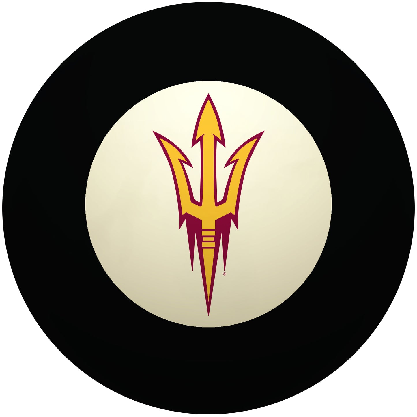 Buy Official Arizona-State-Sun-Devils-Pool-8-Ball Regulation Pool Table 8-Ball - Premium College Billiard Replacement Ball Front View