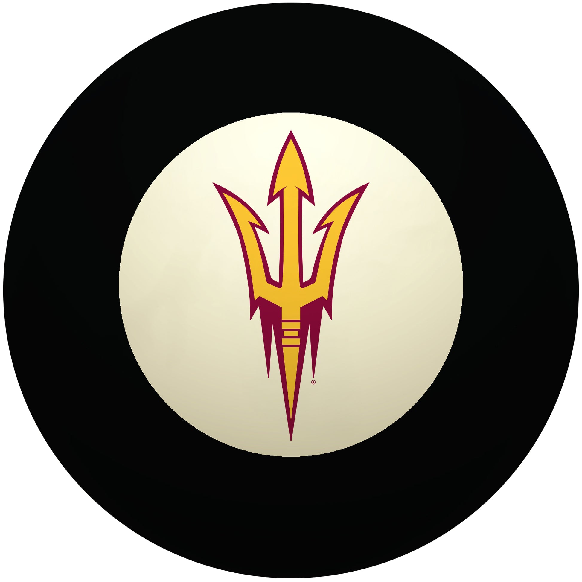 Buy Official Arizona-State-Sun-Devils-Pool-8-Ball Regulation Pool Table 8-Ball - Premium College Billiard Replacement Ball Front View