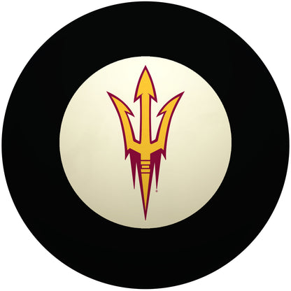 Buy Official Arizona-State-Sun-Devils-Pool-8-Ball Regulation Pool Table 8-Ball - Premium College Billiard Replacement Ball Front View