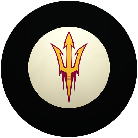 Buy Official Arizona-State-Sun-Devils-Pool-8-Ball Regulation Pool Table 8-Ball - Premium College Billiard Replacement Ball Front View