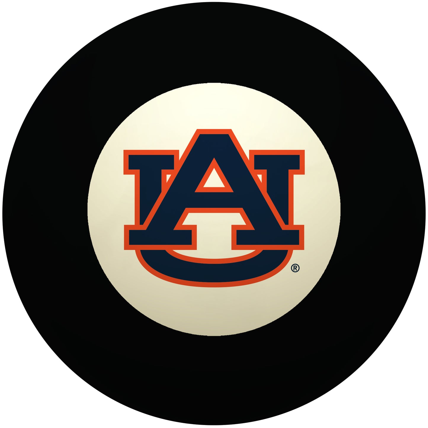 Buy Official Auburn-Tigers-Pool-8-Ball Regulation Pool Table 8-Ball - Premium College Billiard Replacement Ball Front View