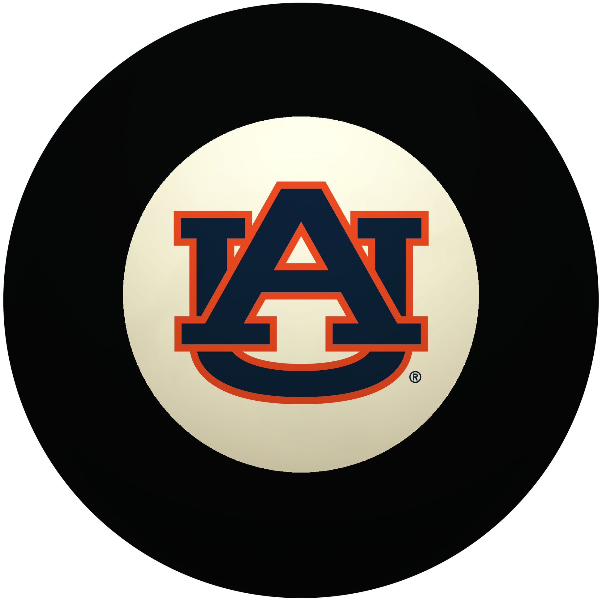 Buy Official Auburn-Tigers-Pool-8-Ball Regulation Pool Table 8-Ball - Premium College Billiard Replacement Ball Front View