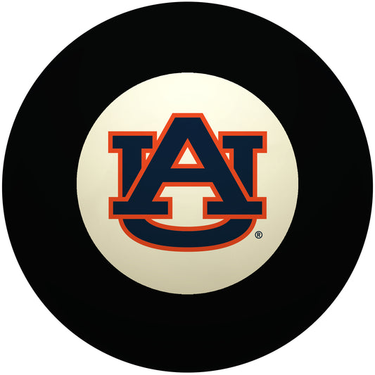 Buy Official Auburn-Tigers-Pool-8-Ball Regulation Pool Table 8-Ball - Premium College Billiard Replacement Ball Front View