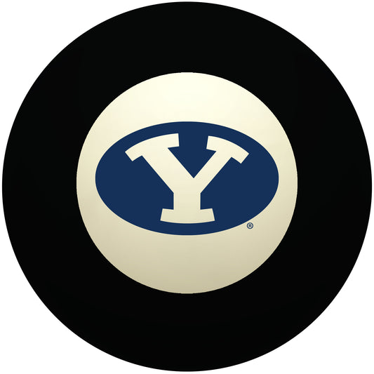 Buy Official Byu-Cougars-Pool-8-Ball Regulation Pool Table 8-Ball - Premium College Billiard Replacement Ball Front View