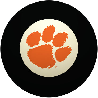 Buy Official Clemson-Tigers-Pool-8-Ball Regulation Pool Table 8-Ball - Premium College Billiard Replacement Ball Front View