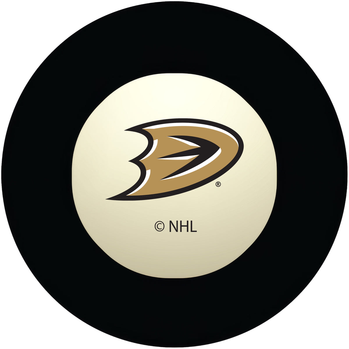 Anaheim Ducks NHL regulation pool table 8-ball with team logo