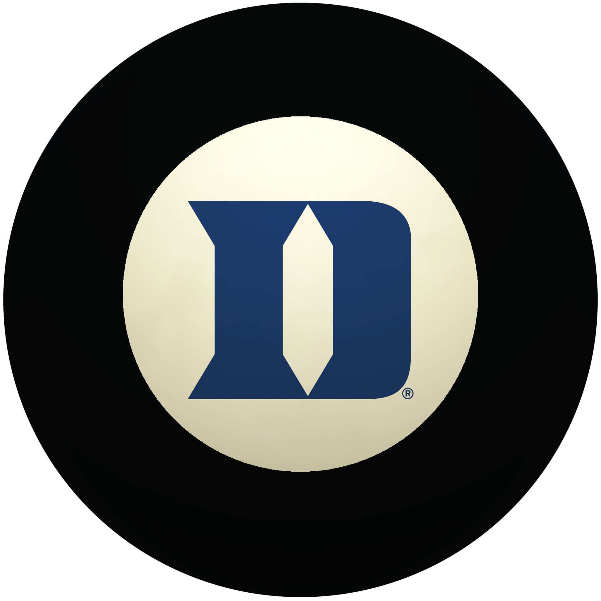 Buy Official Duke-Blue-Devils-Pool-8-Ball Regulation Pool Table 8-Ball - Premium College Billiard Replacement Ball Front View