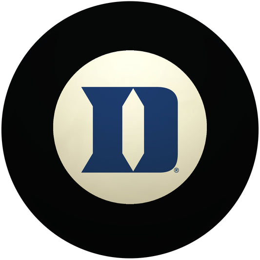 Buy Official Duke-Blue-Devils-Pool-8-Ball Regulation Pool Table 8-Ball - Premium College Billiard Replacement Ball Front View