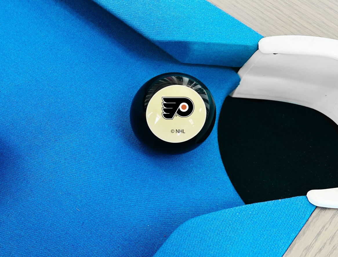 Philadelphia Flyers NHL pool table 8-ball - lifestyle photo