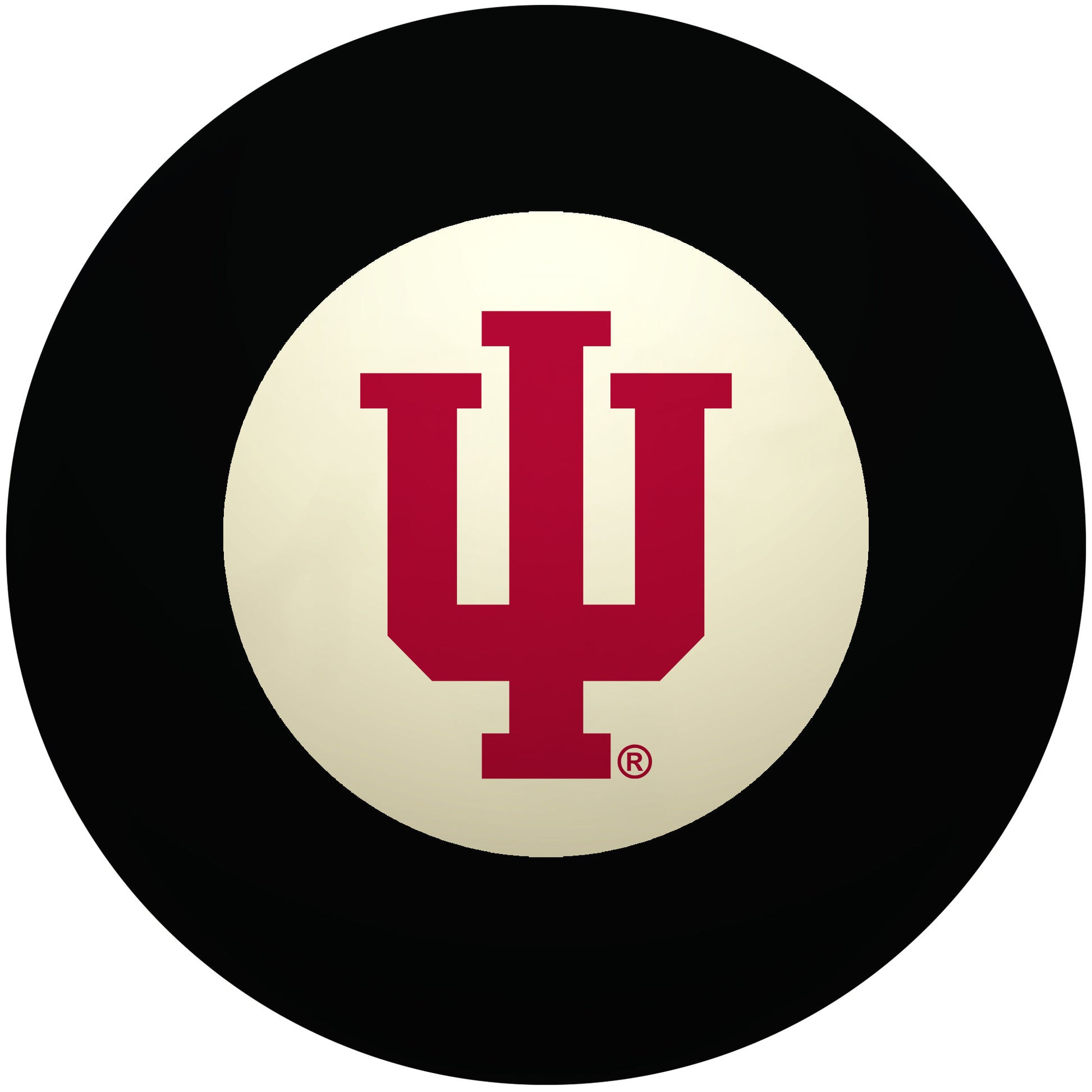 Buy Official Indiana-Hoosiers-Pool-8-Ball Regulation Pool Table 8-Ball - Premium College Billiard Replacement Ball Front View