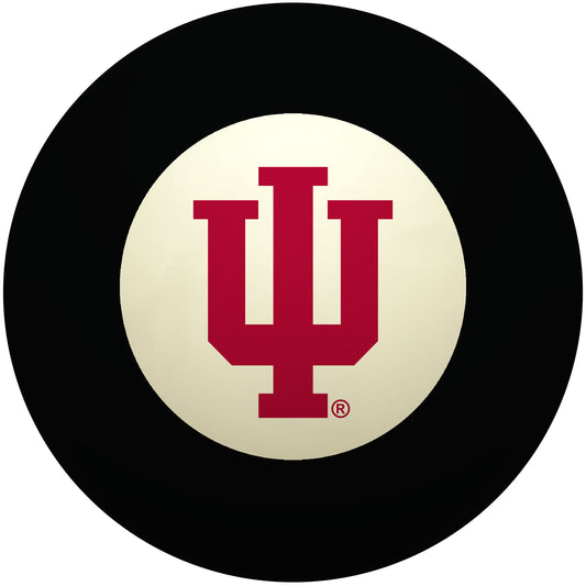 Buy Official Indiana-Hoosiers-Pool-8-Ball Regulation Pool Table 8-Ball - Premium College Billiard Replacement Ball Front View