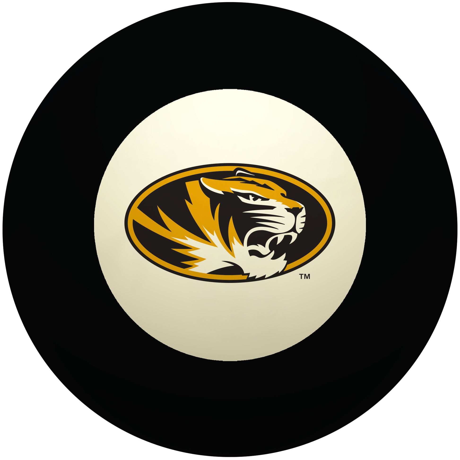 Buy Official Missouri-Tigers-Pool-8-Ball Regulation Pool Table 8-Ball - Premium College Billiard Replacement Ball Front View