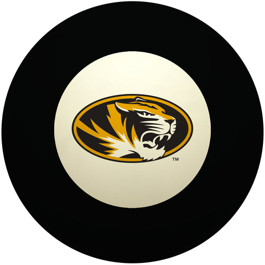 Buy Official Missouri-Tigers-Pool-8-Ball Regulation Pool Table 8-Ball - Premium College Billiard Replacement Ball Front View