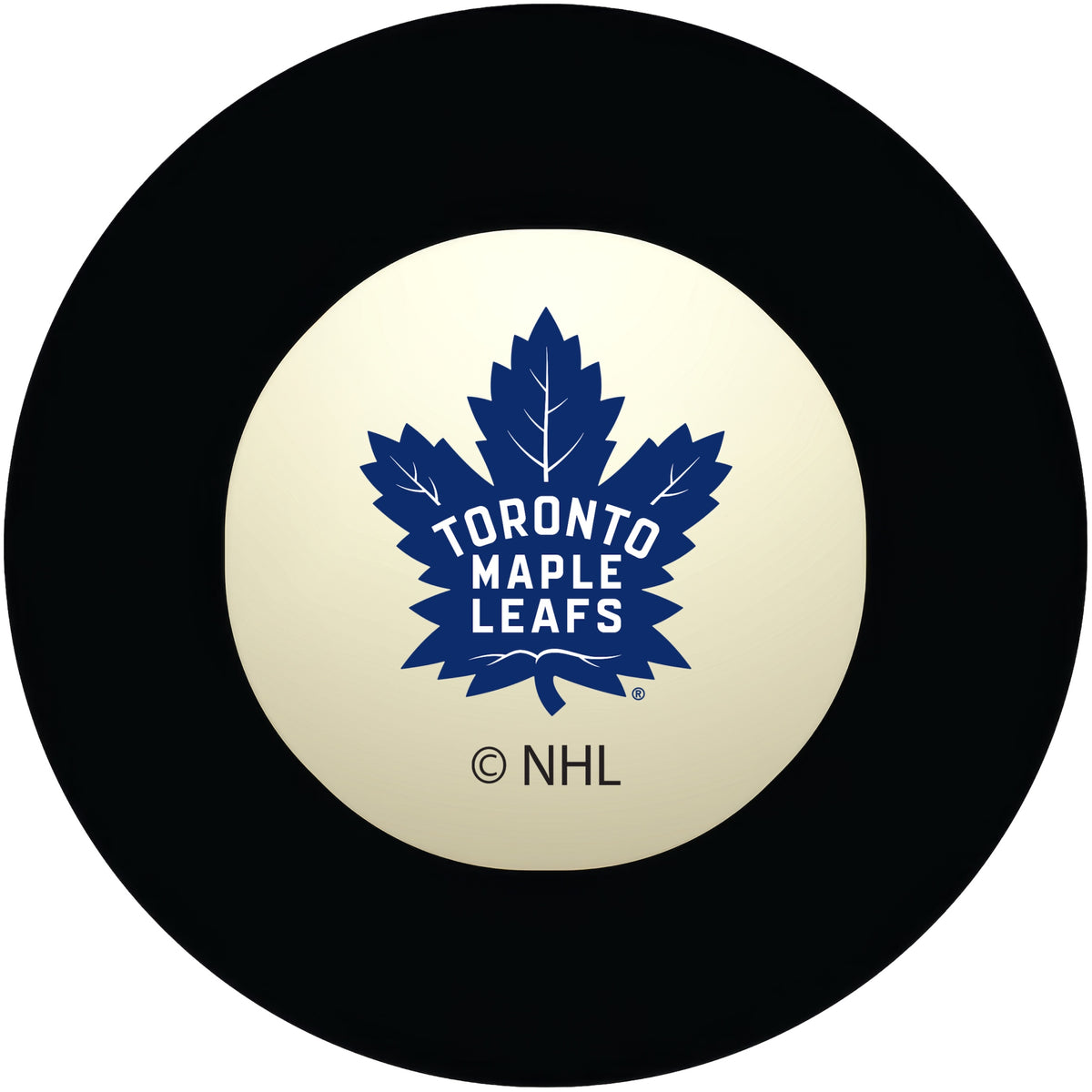 Toronto Maple Leafs NHL regulation pool table 8-ball with team logo