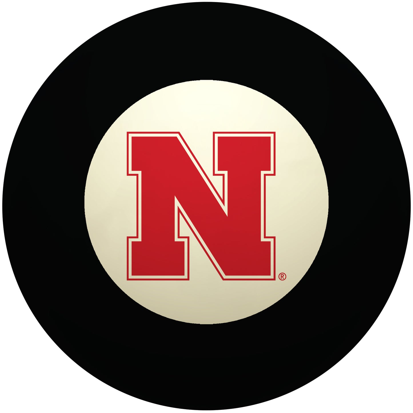 Buy Official Nebraska-Cornhuskers-Pool-8-Ball Regulation Pool Table 8-Ball - Premium College Billiard Replacement Ball Front View