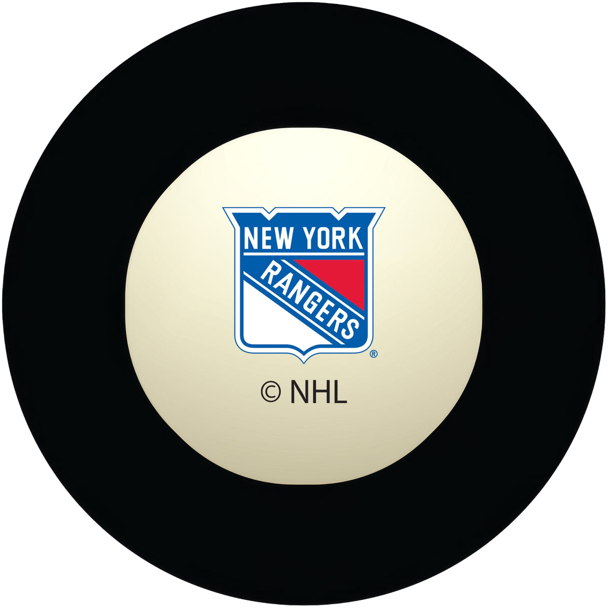 New York Rangers NHL regulation pool table 8-ball with team logo