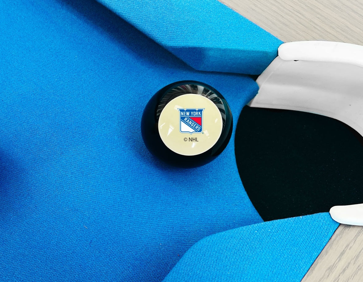 New York Rangers NHL pool table 8-ball - lifestyle photo