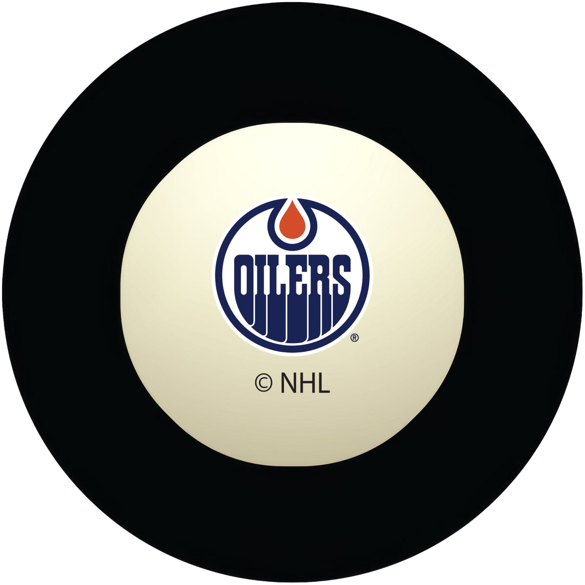 Edmonton Oilers NHL regulation pool table 8-ball with team logo