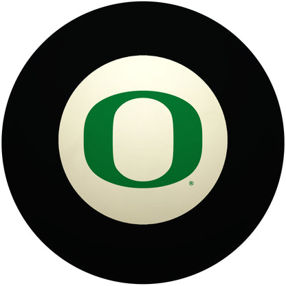 Buy Official Oregon-Ducks-Pool-8-Ball Regulation Pool Table 8-Ball - Premium College Billiard Replacement Ball Front View