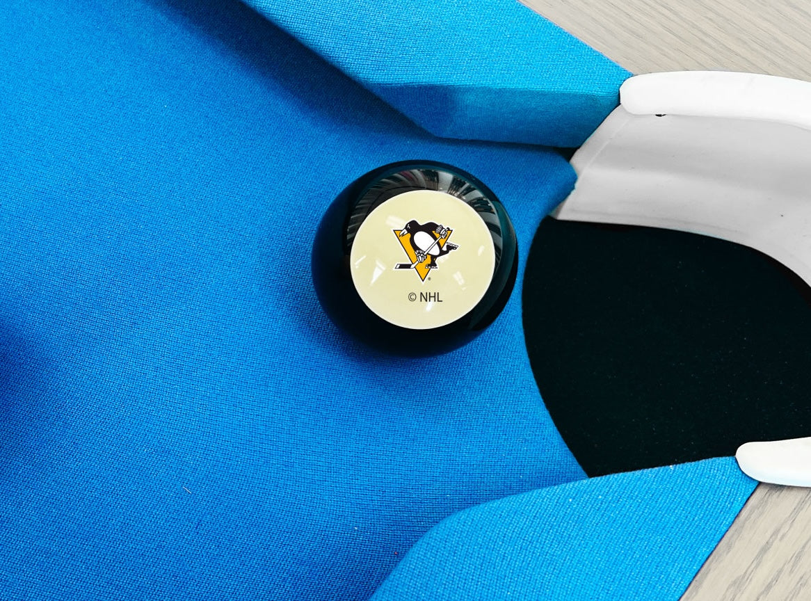 Pittsburgh Penguins NHL pool table 8-ball - lifestyle photo