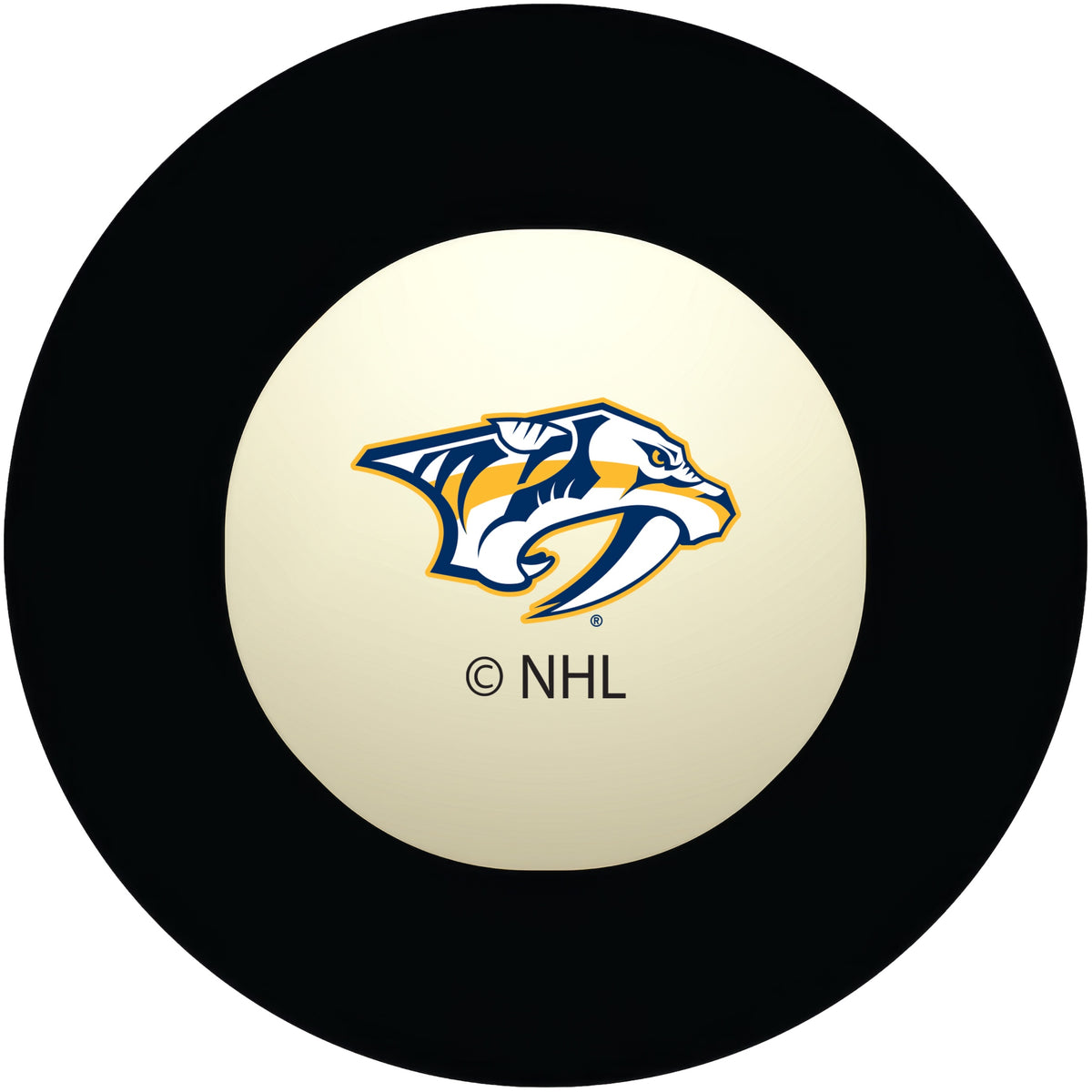 Nashville Predators NHL regulation pool table 8-ball with team logo