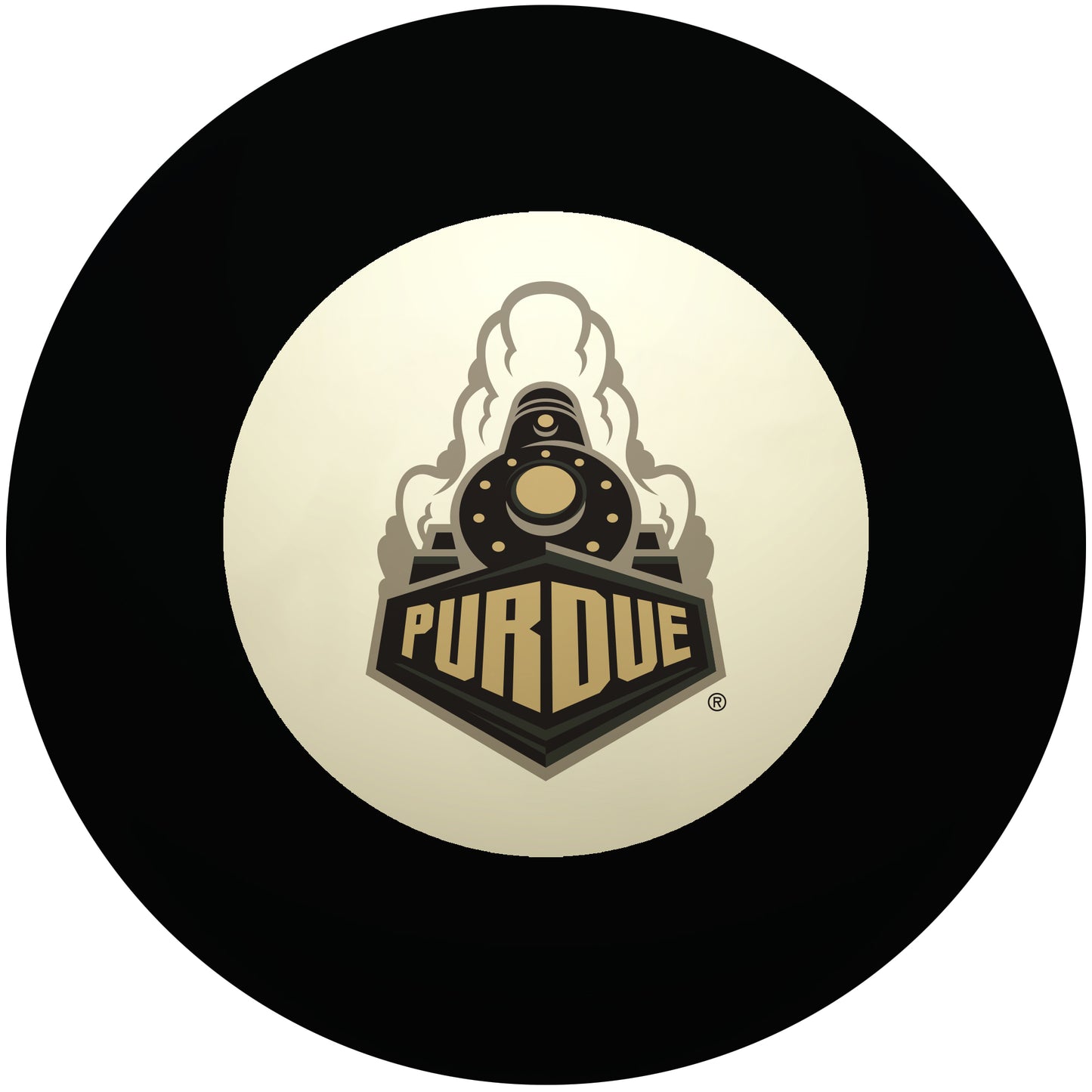 Buy Official Purdue-Boilermakers-Pool-8-Ball Regulation Pool Table 8-Ball - Premium College Billiard Replacement Ball Front View