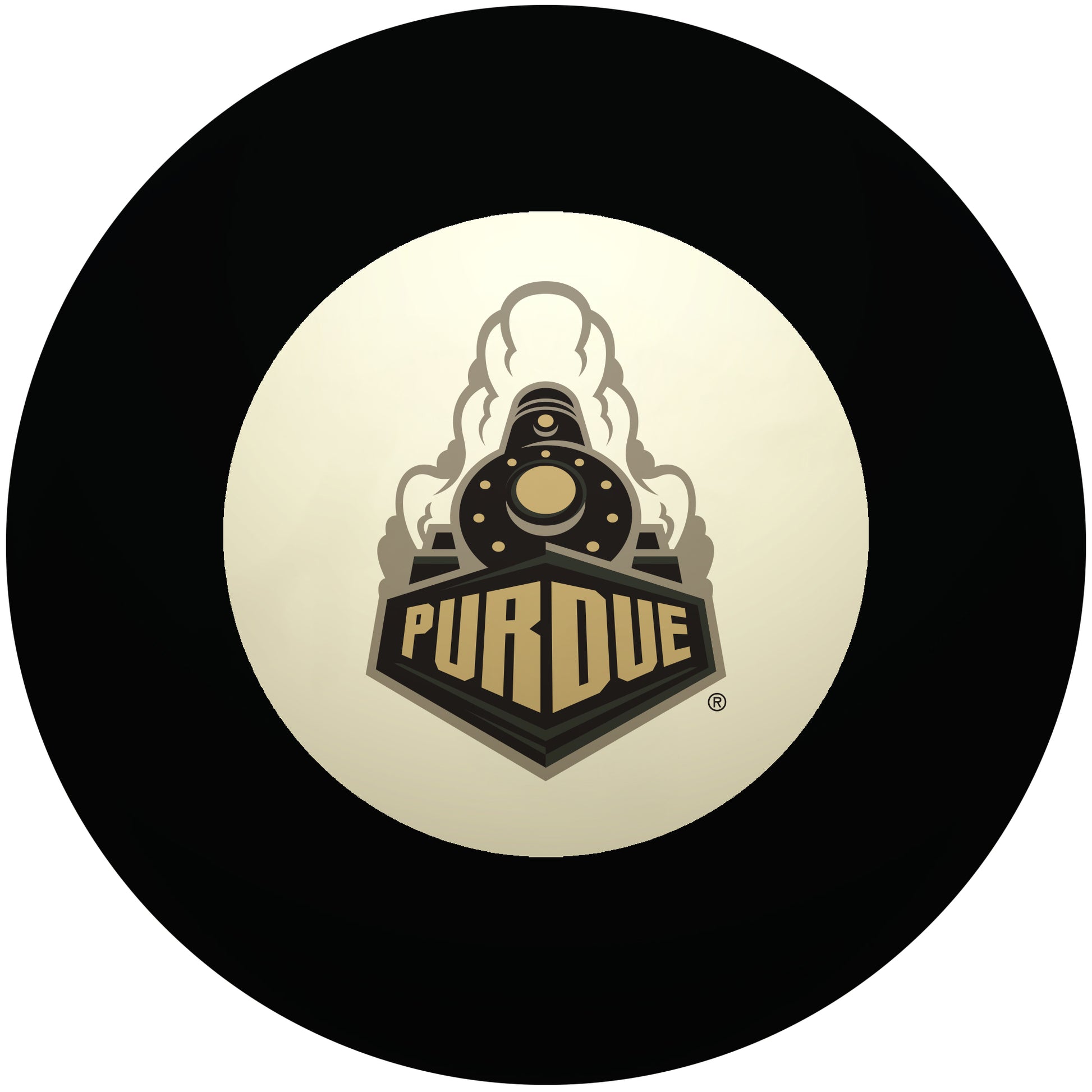 Buy Official Purdue-Boilermakers-Pool-8-Ball Regulation Pool Table 8-Ball - Premium College Billiard Replacement Ball Front View
