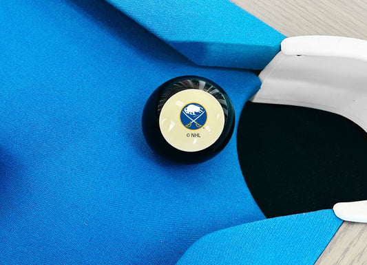 Buffalo Sabres NHL pool table 8-ball - lifestyle photo