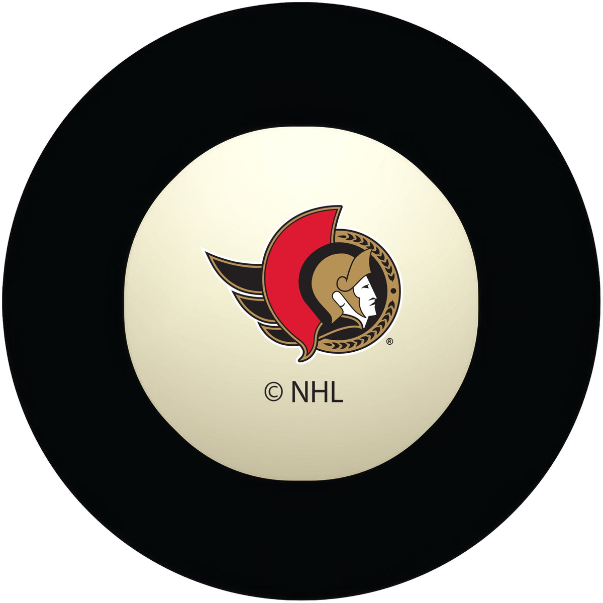 Ottawa Senators NHL regulation pool table 8-ball with team logo