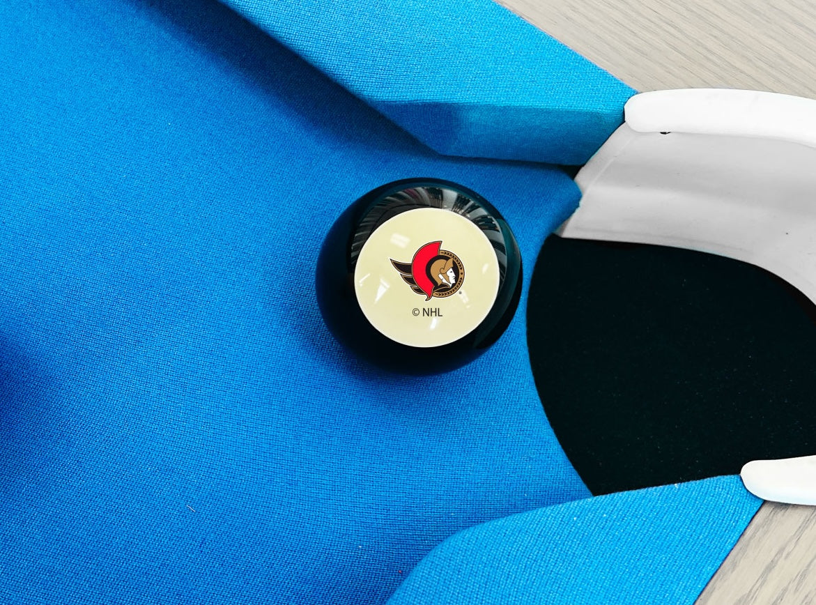 Ottawa Senators NHL pool table 8-ball - lifestyle photo