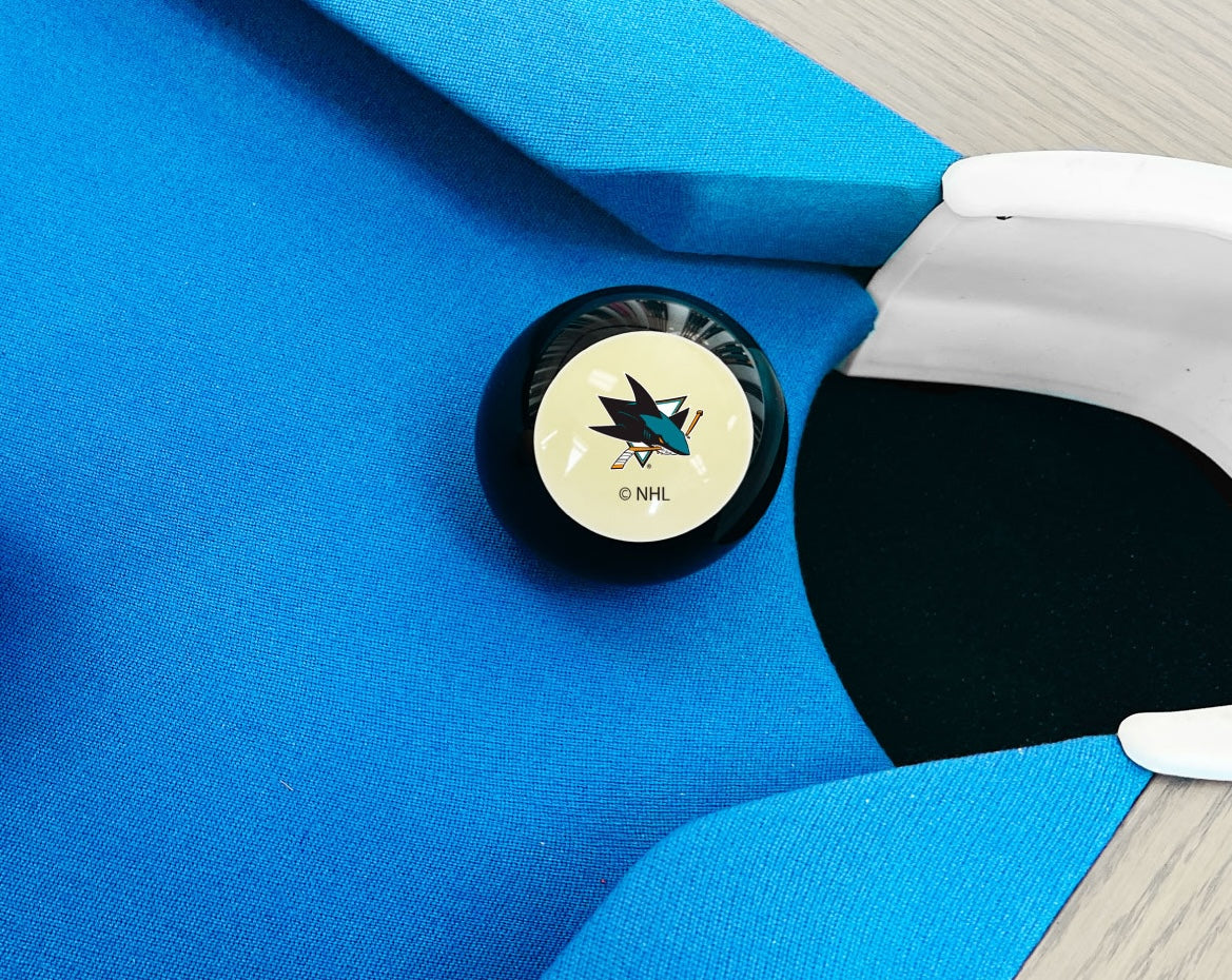 San Jose Sharks NHL pool table 8-ball - lifestyle photo