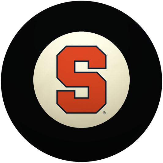 Buy Official Syracuse-Orange-Pool-8-Ball Regulation Pool Table 8-Ball - Premium College Billiard Replacement Ball Front View