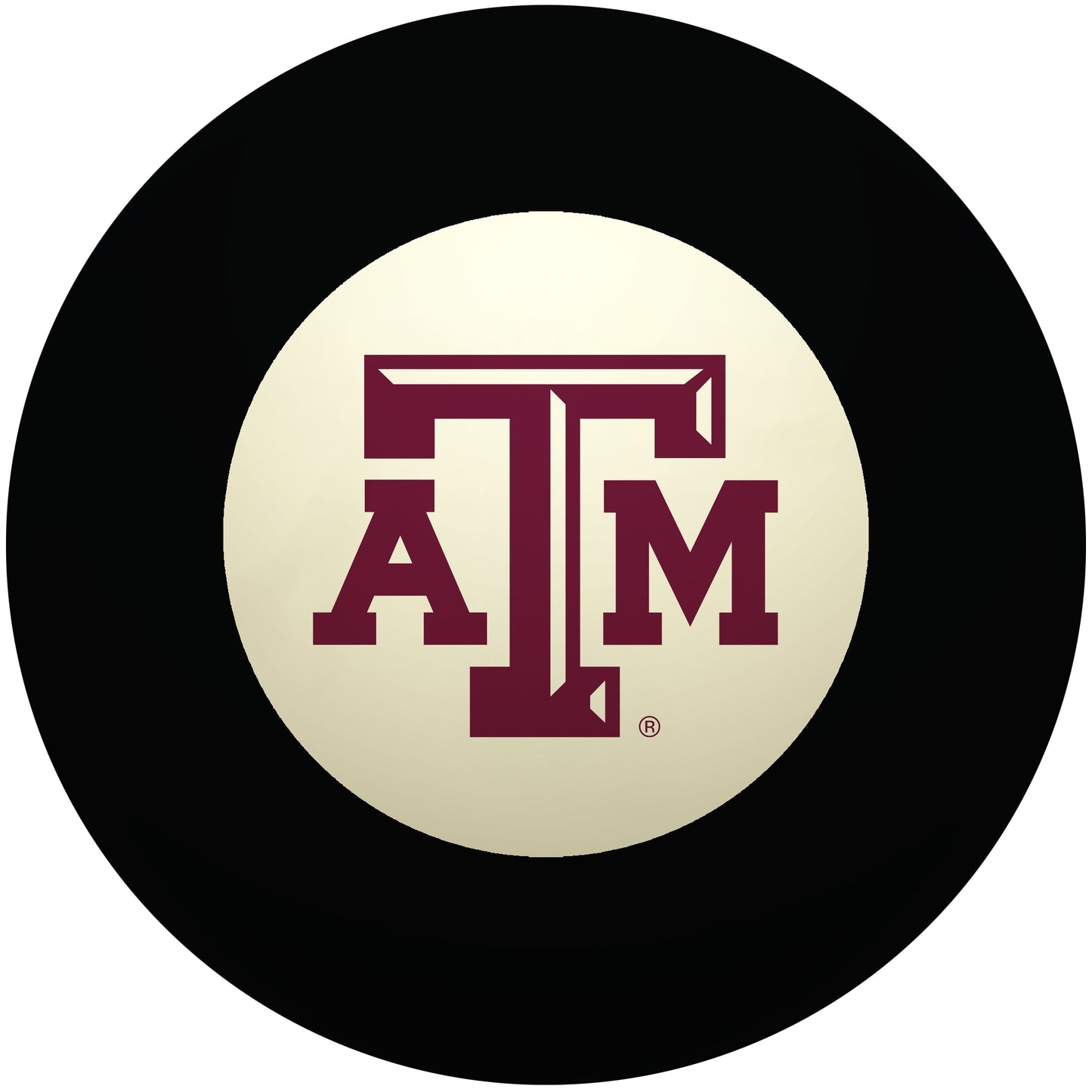 Buy Official Texas-Am-Aggies-Pool-8-Ball Regulation Pool Table 8-Ball - Premium College Billiard Replacement Ball Front View