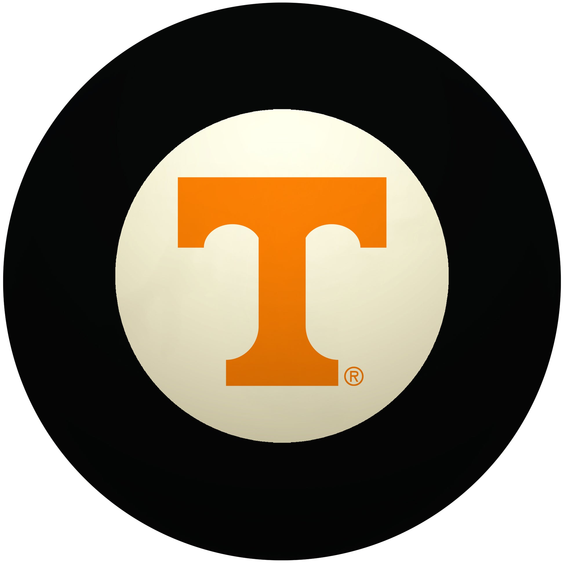 Buy Official Tennessee-Volunteers-Pool-8-Ball Regulation Pool Table 8-Ball - Premium College Billiard Replacement Ball Front View