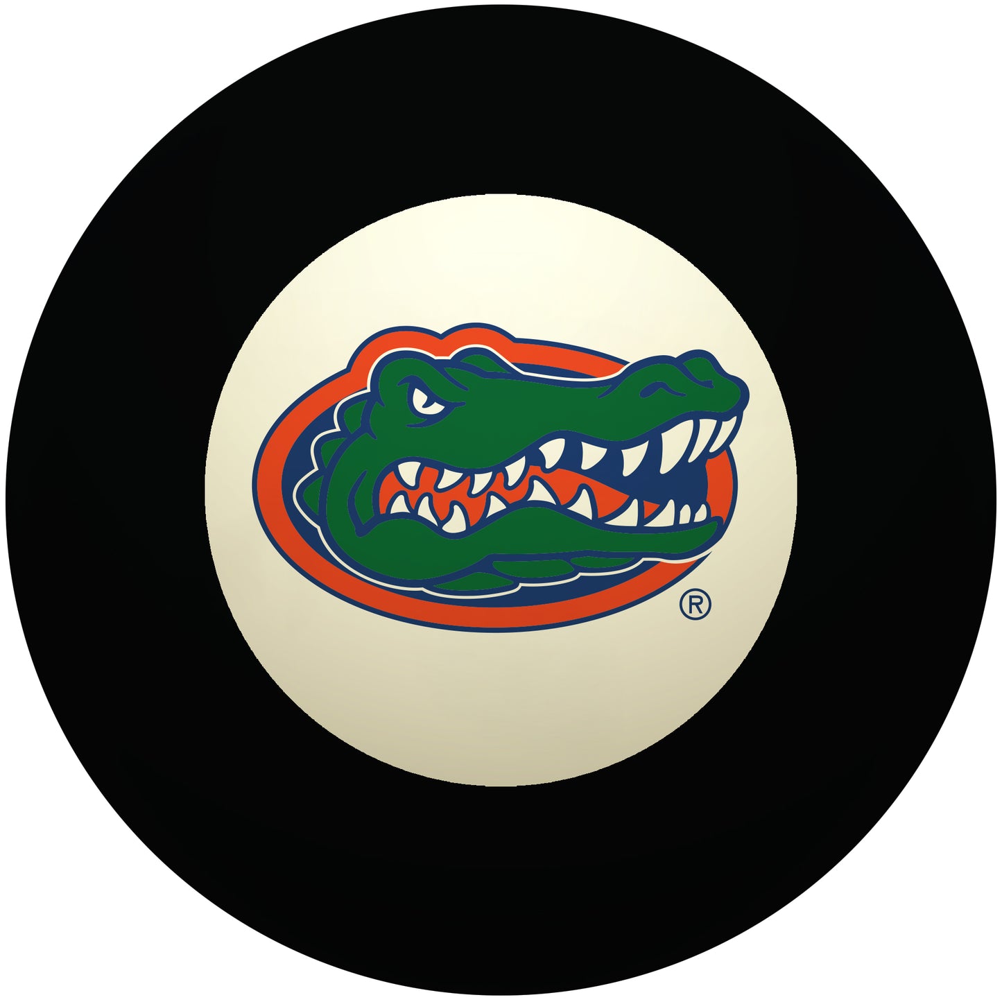 Buy Official Florida-Gators-Pool-8-Ball Regulation Pool Table 8-Ball - Premium College Billiard Replacement Ball Front View