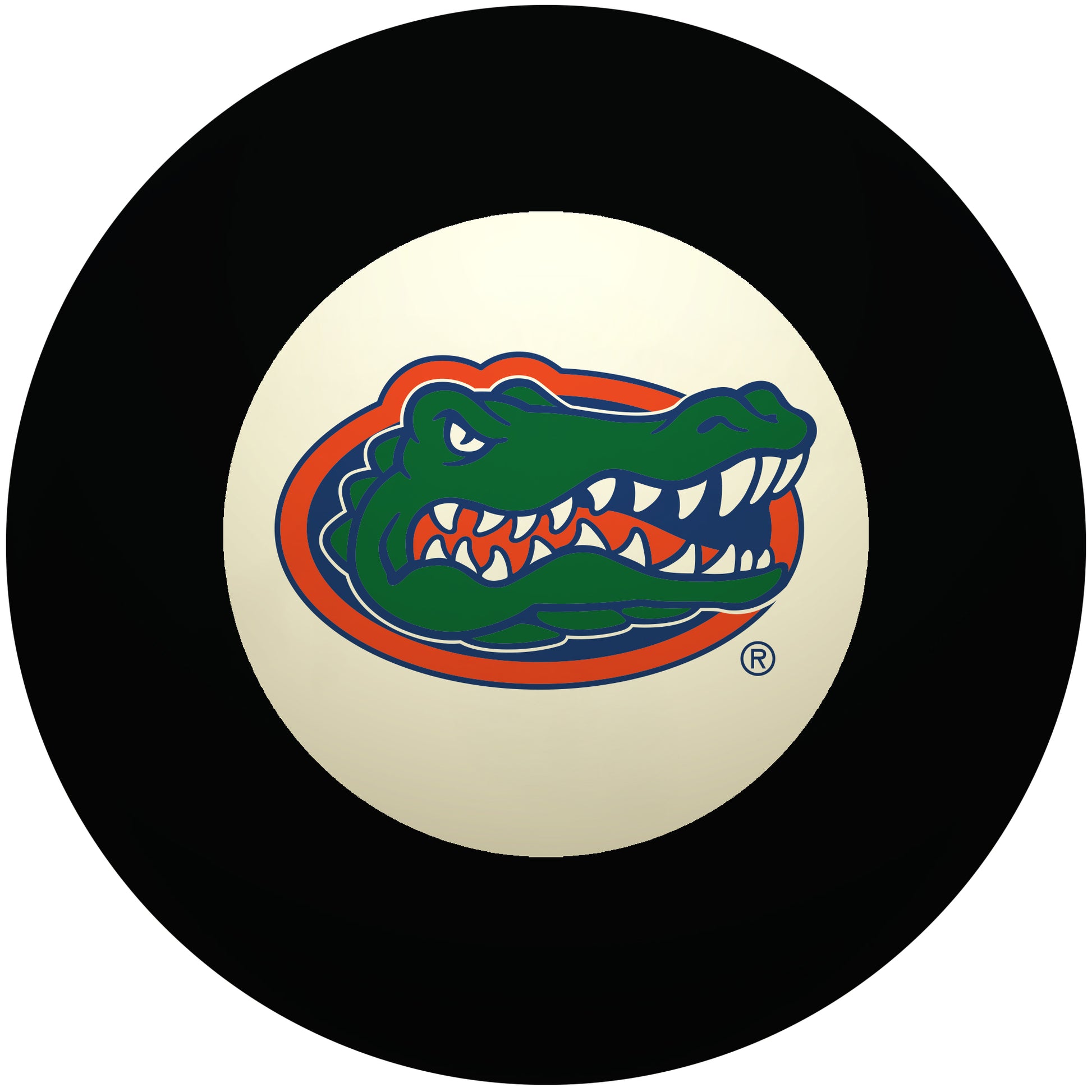 Buy Official Florida-Gators-Pool-8-Ball Regulation Pool Table 8-Ball - Premium College Billiard Replacement Ball Front View