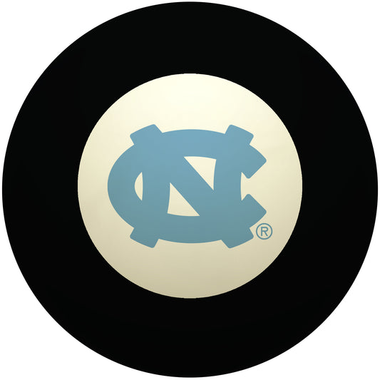 Buy Official North-Carolina-Tar-Heels-Pool-8-Ball Regulation Pool Table 8-Ball - Premium College Billiard Replacement Ball Front View