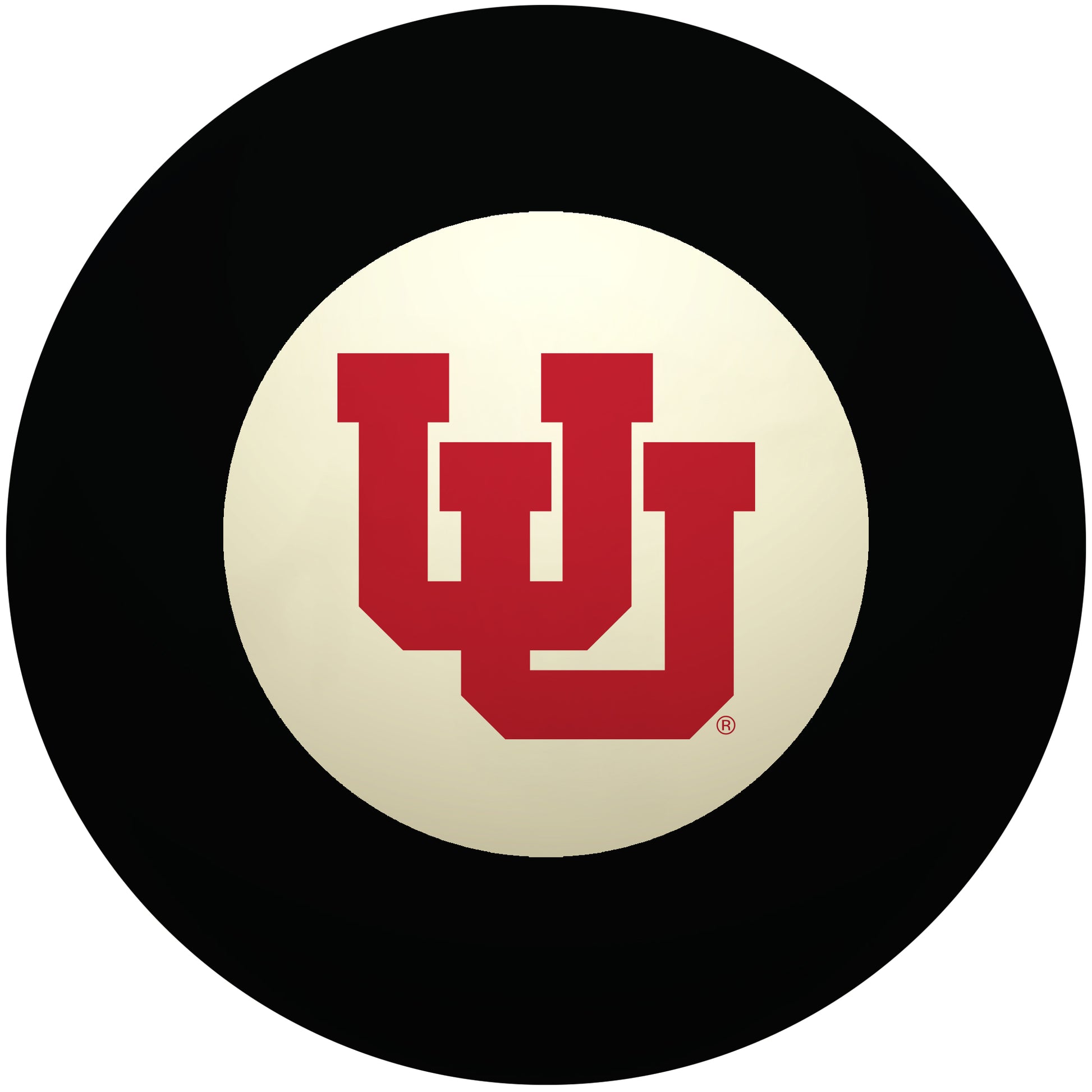 Buy Official Utah-Utes-Pool-8-Ball Regulation Pool Table 8-Ball - Premium College Billiard Replacement Ball Front View