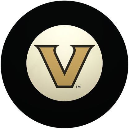 Buy Official Vanderbilt-Commodores-Pool-8-Ball Regulation Pool Table 8-Ball - Premium College Billiard Replacement Ball Front View