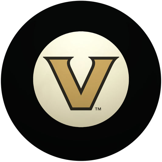 Buy Official Vanderbilt-Commodores-Pool-8-Ball Regulation Pool Table 8-Ball - Premium College Billiard Replacement Ball Front View