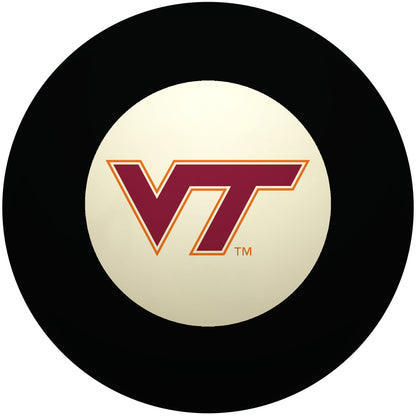 Buy Official Virginia-Tech-Hokies-Pool-8-Ball Regulation Pool Table 8-Ball - Premium College Billiard Replacement Ball Front View