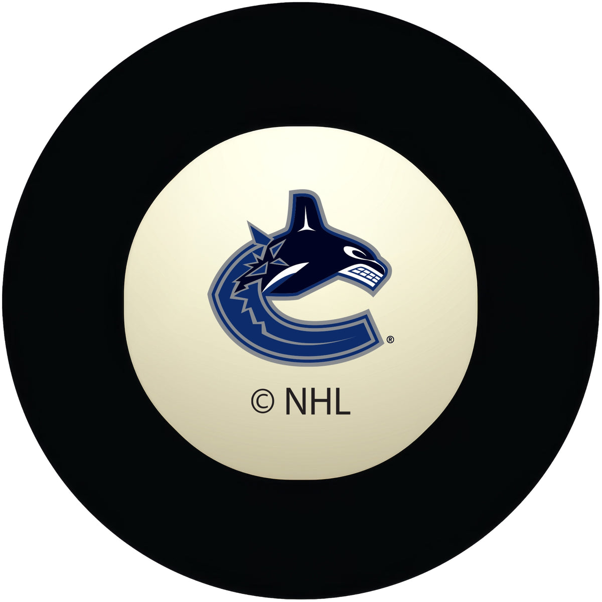 Vancouver Canucks NHL regulation pool table 8-ball with team logo
