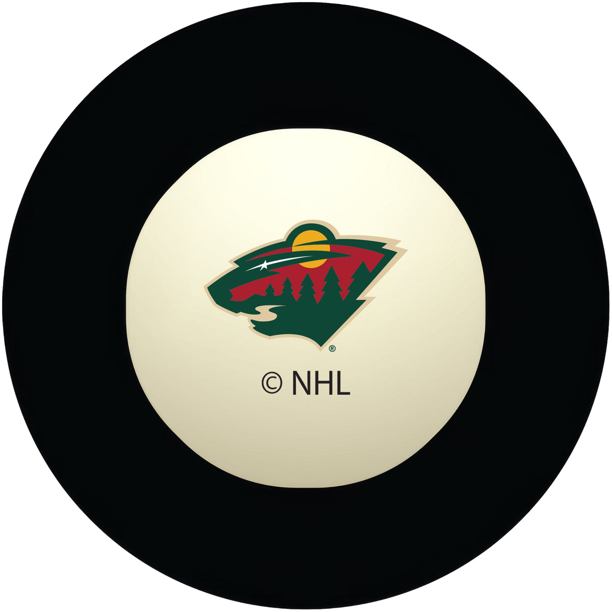 Minnesota Wild NHL regulation pool table 8-ball with team logo
