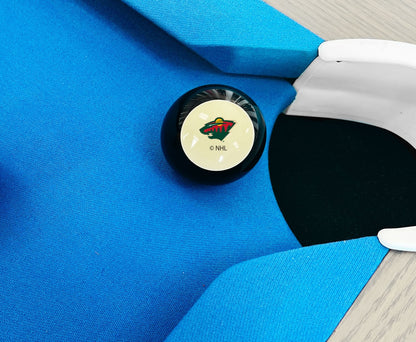 Minnesota Wild NHL pool table 8-ball - lifestyle photo