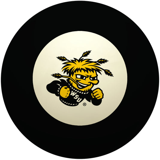 Buy Official Wichita-State-Shockers-Pool-8-Ball Regulation Pool Table 8-Ball - Premium College Billiard Replacement Ball Front View