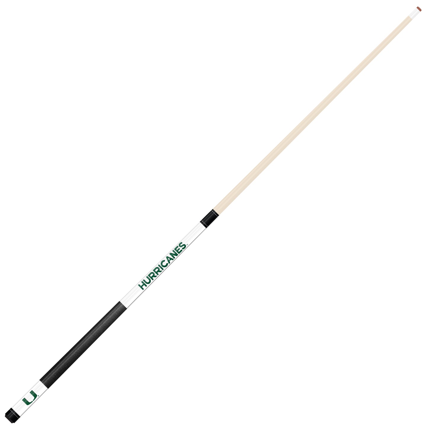 miami hurricanes pool cue