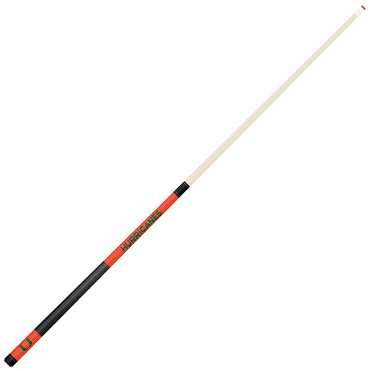 miami hurricanes pool cue
