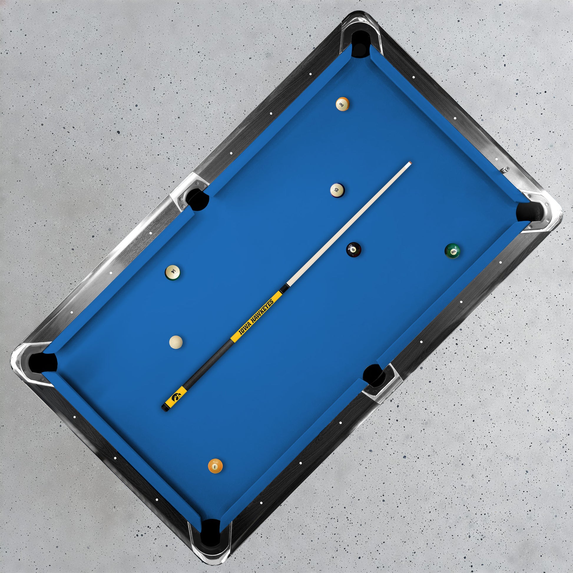iowa hawkeyes pool cue