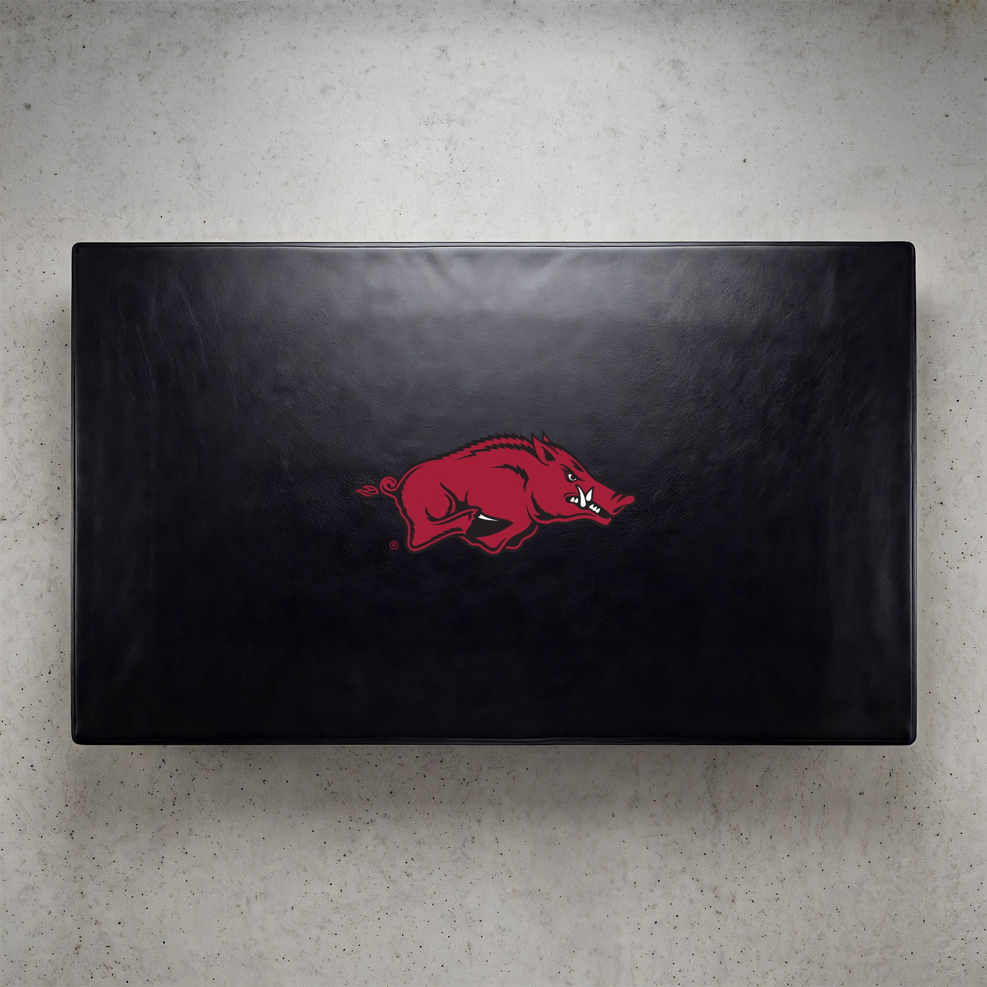 Arkansas Razorbacks Custom Billiards Table Cover Lifestyle
